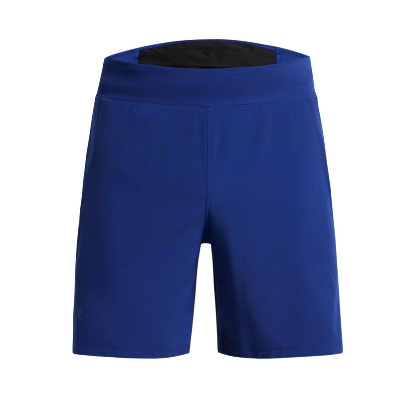 Pantaloneta-under-armour-para-hombre-Launch-Elite-7-Short-para-correr-color-azul.-Frente-Sin-Modelo