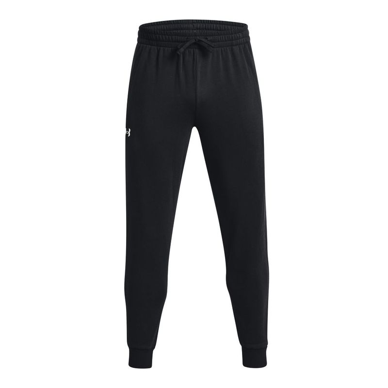 Pantalon-under-armour-para-hombre-Ua-Rival-Fleece-Joggers-para-moda-color-verde.-Frente-Sin-Modelo