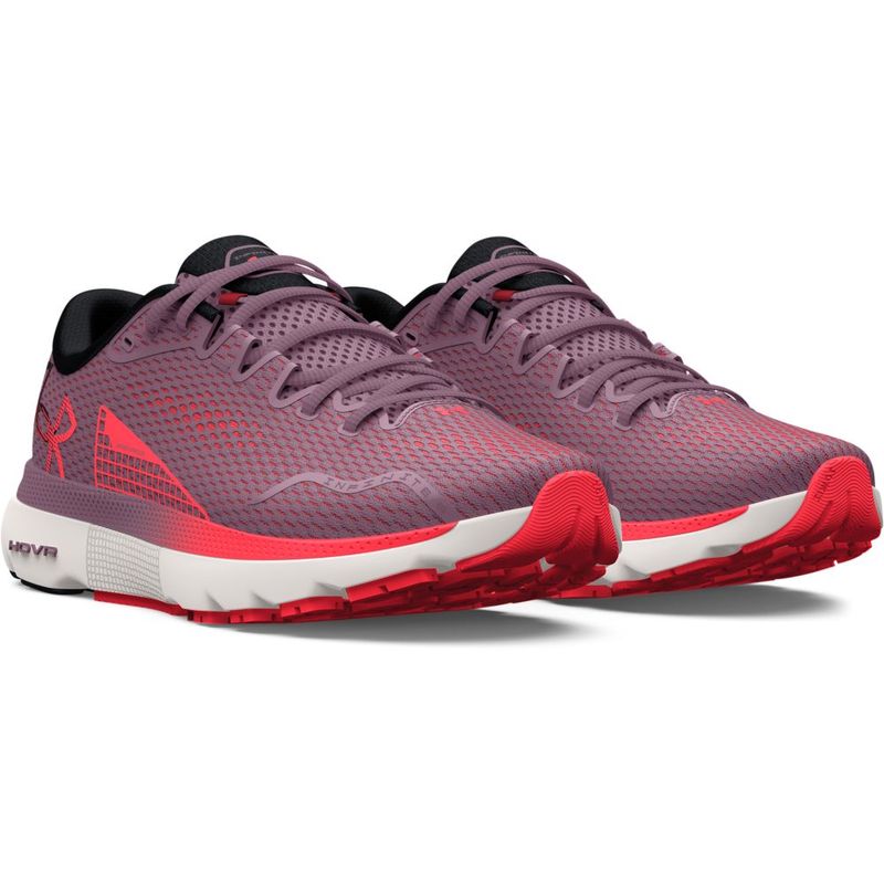 Tenis-under-armour-para-mujer-Ua-W-Hovr-Infinite-5-para-correr-color-rojo.-Par-Alineados