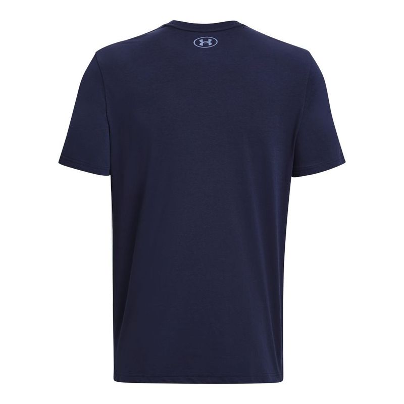 Camiseta-Manga-Corta-under-armour-para-hombre-Ua-Pjt-Rock-St-Ss-para-entrenamiento-color-azul.-Reverso-Sin-Modelo
