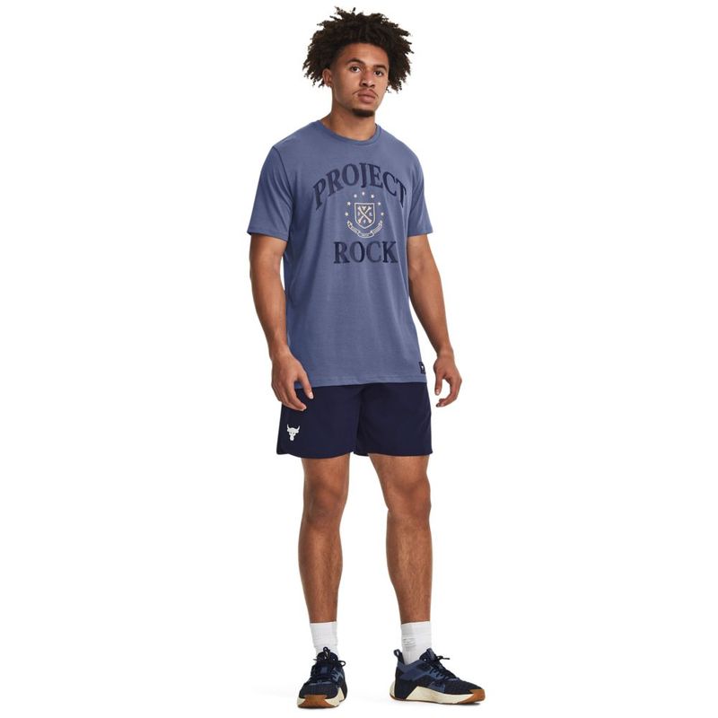 Camiseta-Manga-Corta-under-armour-para-hombre-Ua-Pjt-Rock-St-Ss-para-entrenamiento-color-azul.-Outfit-Completo