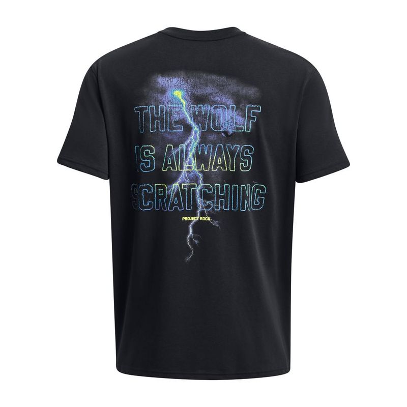 Camiseta-Manga-Corta-under-armour-para-hombre-Ua-Pjt-Rock-Wolf-Hw-Ss-para-entrenamiento-color-negro.-Reverso-Sin-Modelo