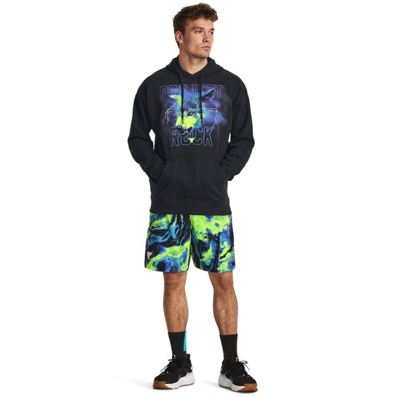 Hoodie-under-armour-para-hombre-Pjt-Rock-Hwt-Terry-Hd-para-entrenamiento-color-negro.-Outfit-Completo