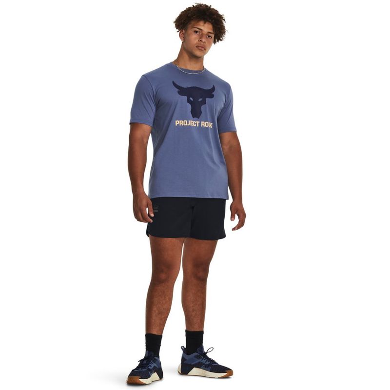 Pantaloneta-under-armour-para-hombre-Pjt-Rock-Unstoppable-Sts-para-entrenamiento-color-negro.-Outfit-Completo
