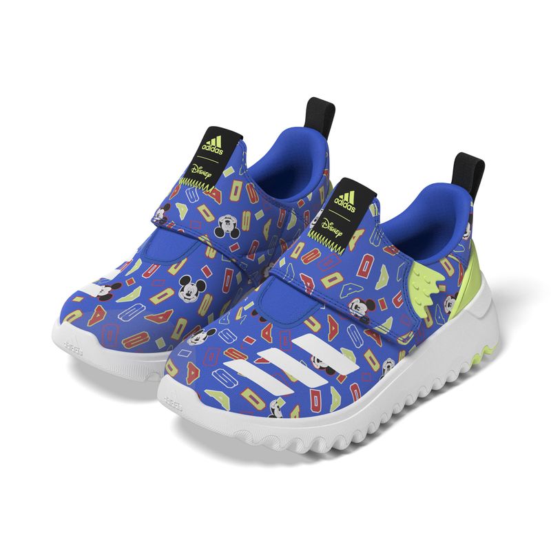 Tenis-adidas-para-niño-Suru365-Mickey-C-para-moda-color-azul.-Detalle-3