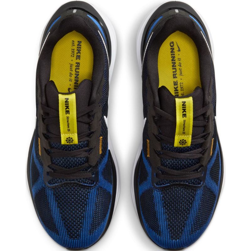 Tenis-nike-para-hombre-Nike-Air-Zoom-Structure-25-para-correr-color-negro.-Capellada