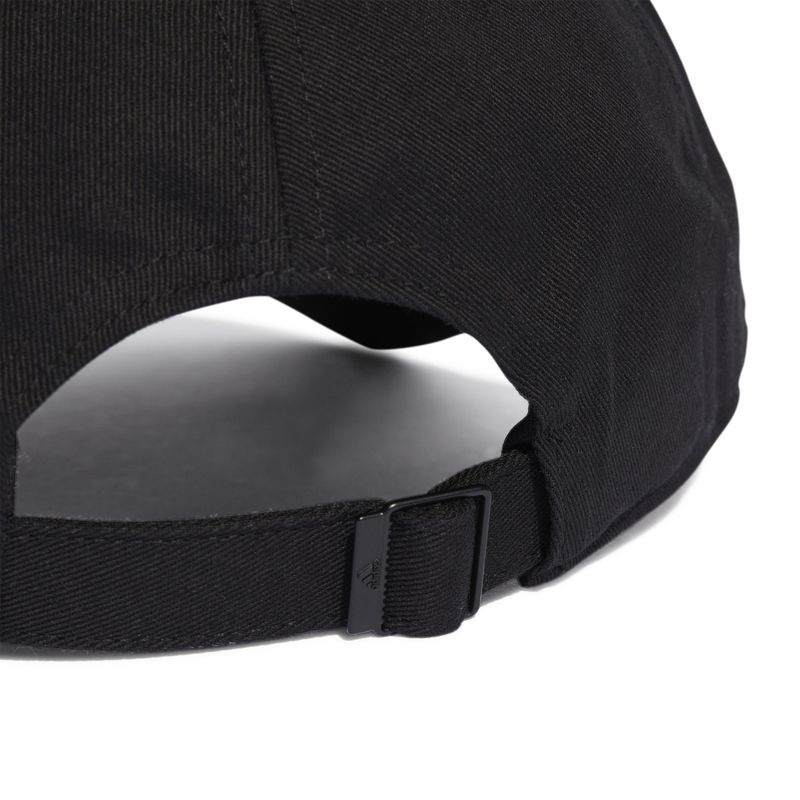 Gorra-adidas-para-hombre-Bball-3S-Cap-Ct-para-entrenamiento-color-negro.-Detalle-2