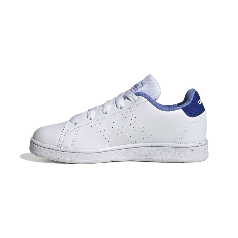 Tenis-adidas-para-niño-Advantage-K-para-moda-color-blanco.-Lateral-Interna-Izquierda