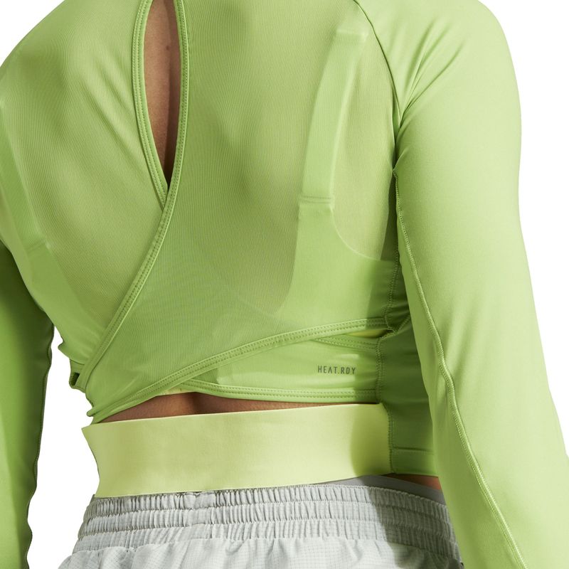 Camiseta-Manga-Larga-adidas-para-mujer-Hiit-Hr-Ls-T-para-entrenamiento-color-verde.-Detalle-3