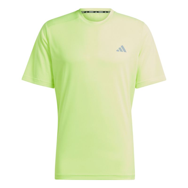Camiseta-Manga-Corta-adidas-para-hombre-Ulti-Tee-Knit-M-para-correr-color-verde.-Frente-Sin-Modelo