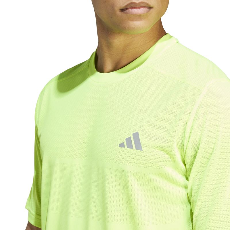 Camiseta-Manga-Corta-adidas-para-hombre-Ulti-Tee-Knit-M-para-correr-color-verde.-Detalle-3