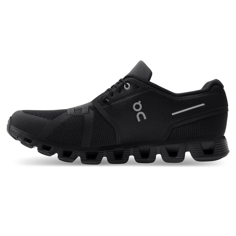 Tenis-on-para-hombre-Cloud-5-para-moda-color-negro.-Lateral-Interna-Izquierda