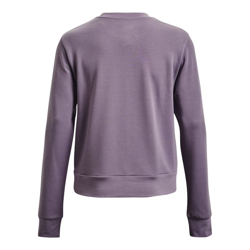 Camiseta-Manga-Larga-under-armour-para-mujer-Rival-Terry-Crew-para-entrenamiento-color-morado.-Reverso-Sin-Modelo
