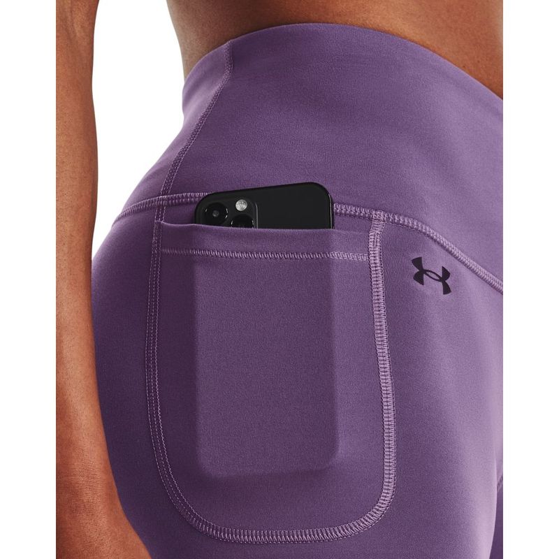 Licra-under-armour-para-mujer-Motion-Legging-para-entrenamiento-color-morado.-Bolsillo