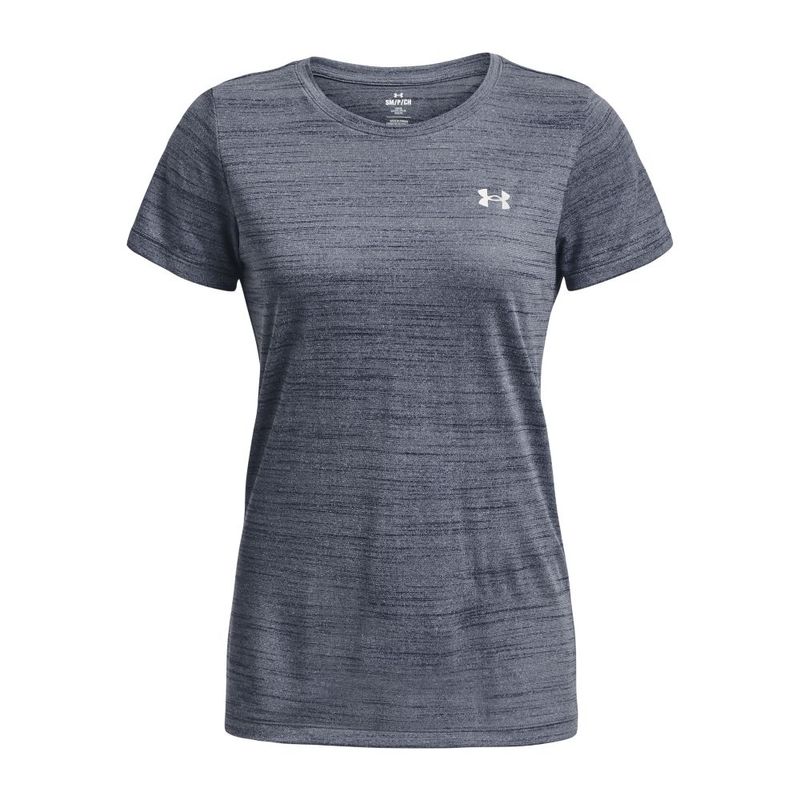 Camiseta-Manga-Corta-under-armour-para-mujer-Ua-Tech-Tiger-Ssc-para-entrenamiento-color-gris.-Frente-Sin-Modelo