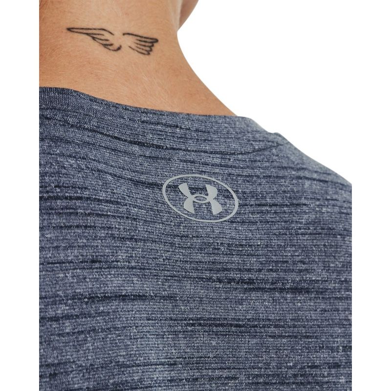 Camiseta-Manga-Corta-under-armour-para-mujer-Ua-Tech-Tiger-Ssc-para-entrenamiento-color-gris.-Detalle-2