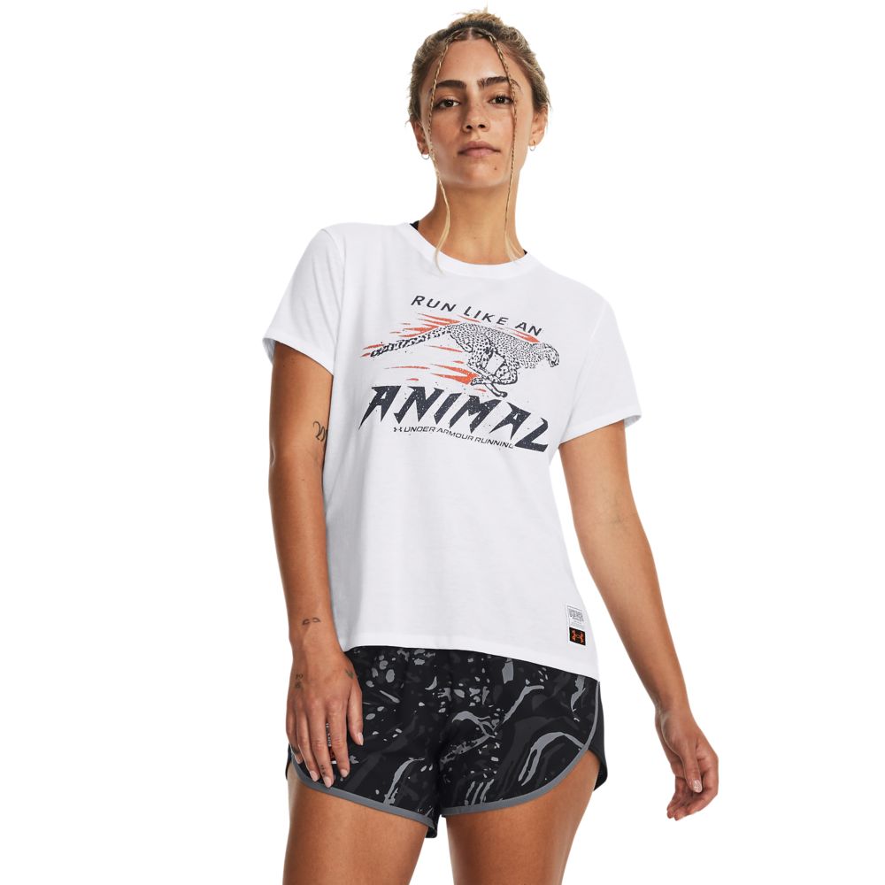 UA Run Like A Tee Camiseta Manga Corta blanco de mujer para correr Referencia 1380436 100 prochampions