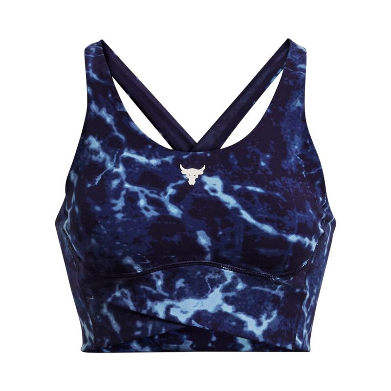 Top-under-armour-para-mujer-Pjt-Rck-Lg-Crssover-Top-Pt-para-entrenamiento-color-azul.-Frente-Sin-Modelo