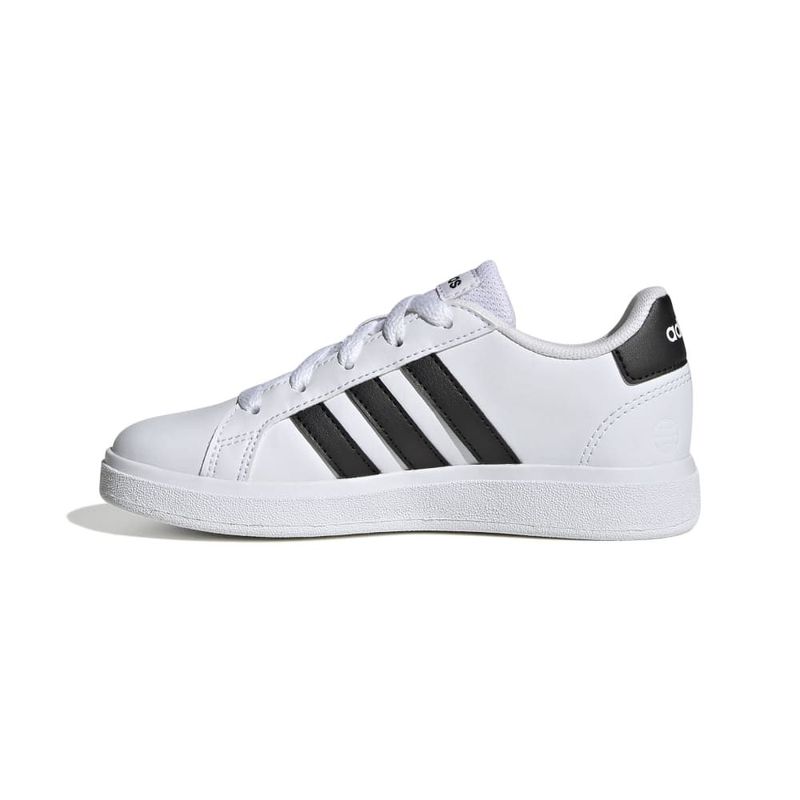 Tenis-adidas-para-niño-Grand-Court-2.0-K-para-moda-color-blanco.-Lateral-Interna-Izquierda