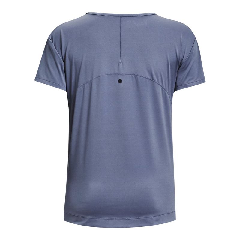 Camiseta-Manga-Corta-under-armour-para-mujer-Ua-Rush-Energy-Core-Ss-para-entrenamiento-color-gris.-Reverso-Sin-Modelo