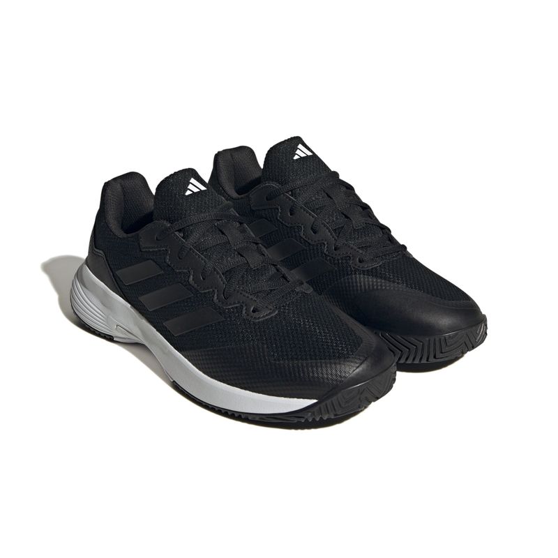 Tenis-adidas-para-hombre-Gamecourt-2-M-para-tenis-color-negro.-Par-Alineados