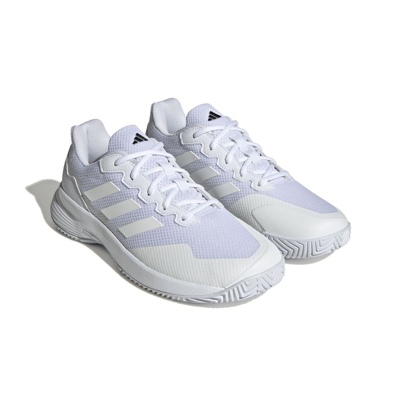 Tenis-adidas-para-hombre-Gamecourt-2-M-para-tenis-color-blanco.-Par-Alineados