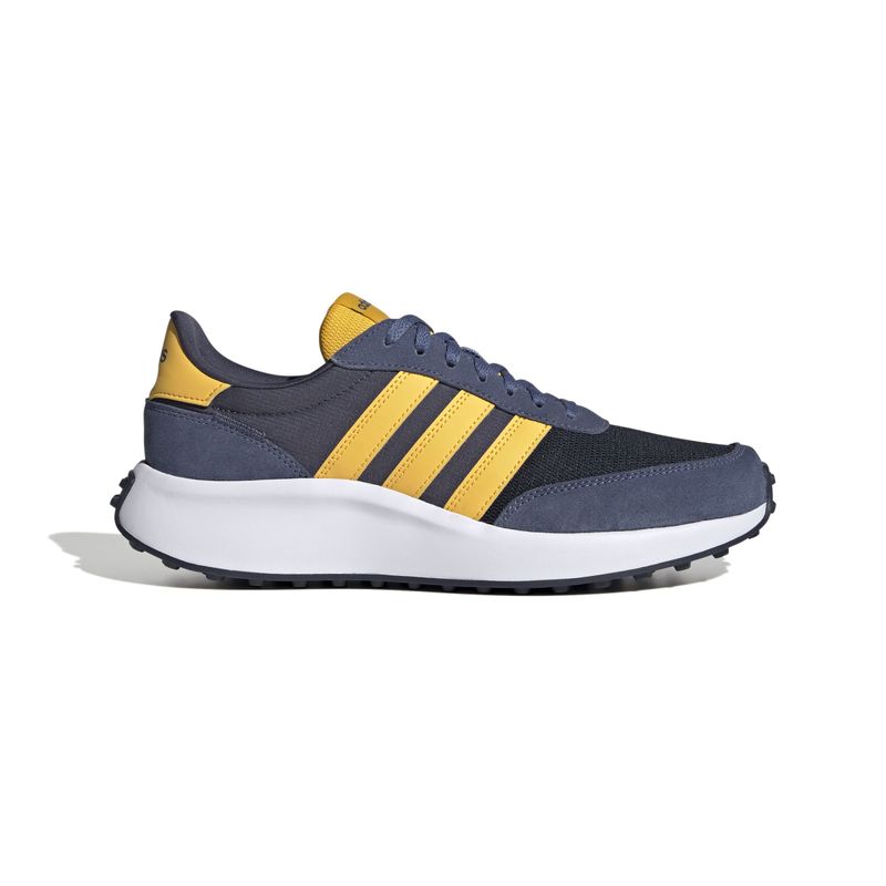 Tenis adidas azul store con amarillo