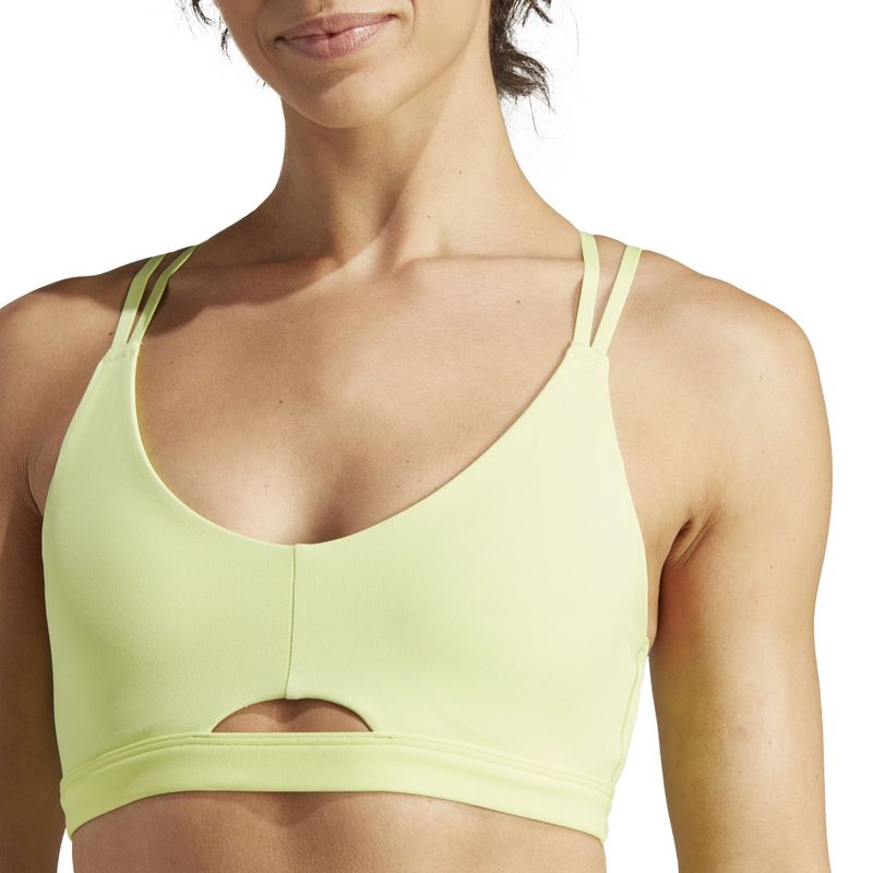 Top-adidas-para-mujer-Yo-L-Sto-Ls-Bra-para-entrenamiento-color-verde.-Detalle-1