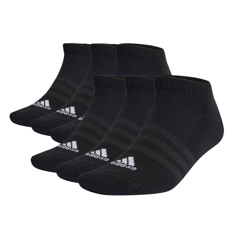 Medias-adidas-para-hombre-C-Spw-Low-6P-para-entrenamiento-color-negro.-Frente-Sin-Modelo