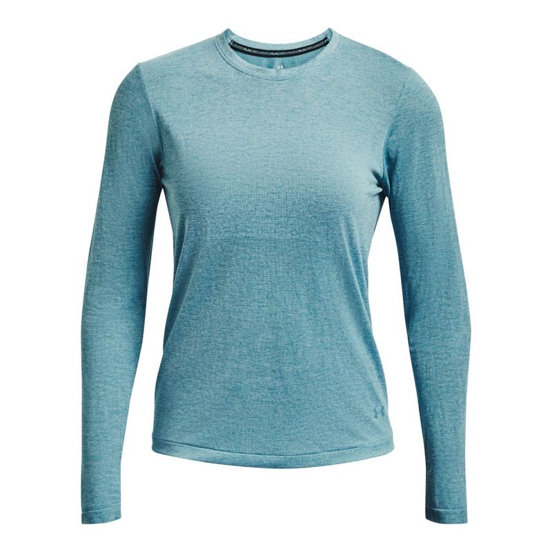 Camiseta-Manga-Larga-under-armour-para-mujer-Ua-Seamless-Stride-Ls-para-correr-color-azul.-Frente-Sin-Modelo