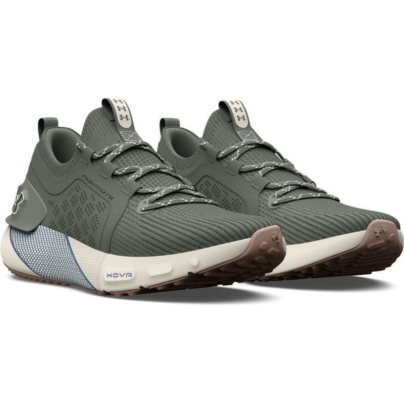 Tenis-under-armour-para-hombre-Ua-Hovr-Phantom-3-Se-Suede-para-correr-color-verde.-Par-Alineados