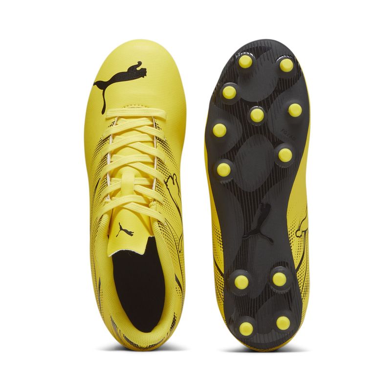 Guayos-puma-para-niño-Attacanto-Fg-para-futbol-color-amarillo.-Suela
