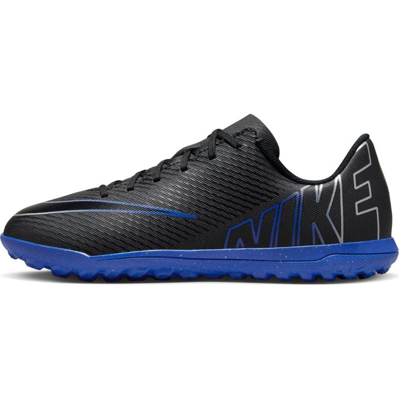 Guayos-nike-para-niño-Jr-Vapor-15-Club-Tf-para-futbol-color-negro.-Lateral-Externa-Izquierda