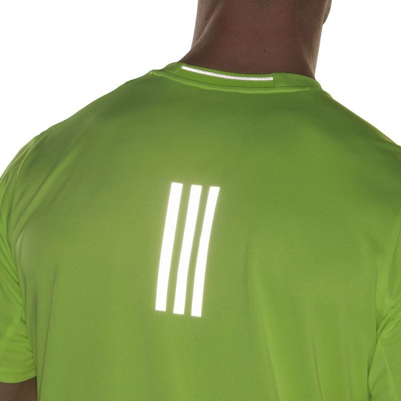Camiseta-Manga-Corta-adidas-para-hombre-D4R-Tee-Men-para-correr-color-verde.-Detalle-2