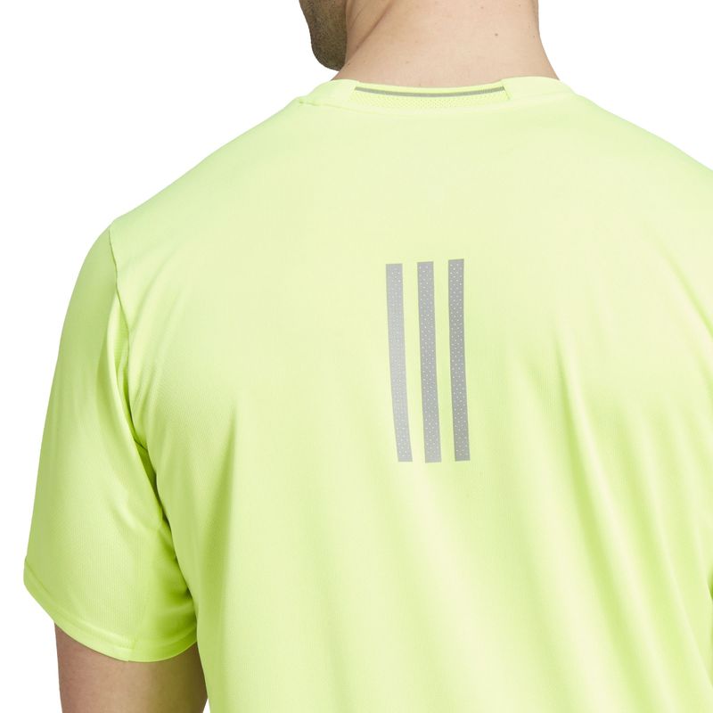 Camiseta-Manga-Corta-adidas-para-hombre-D4R-Tee-Men-para-correr-color-verde.-Detalle-3