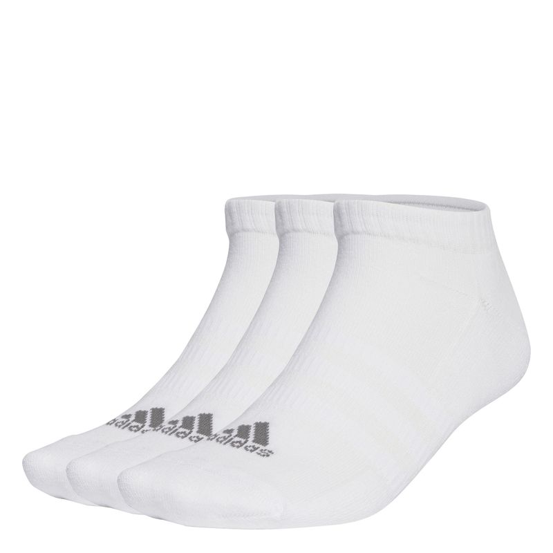 Medias-adidas-para-hombre-C-Spw-Low-3P-para-entrenamiento-color-blanco.-Frente-Sin-Modelo