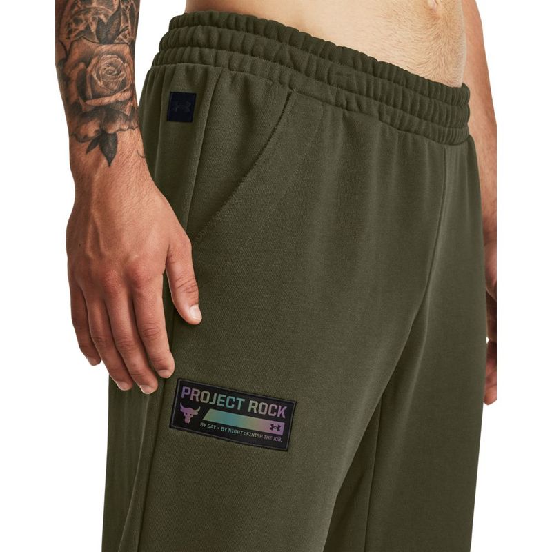 Pantalon-under-armour-para-hombre-Pjt-Rock-Hwt-Terry-Pant-para-entrenamiento-color-verde.-Bolsillo