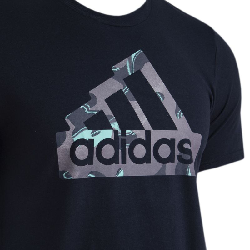 Camiseta-Manga-Corta-adidas-para-hombre-M-Fi-Camo-T-para-moda-color-azul.-Detalle-1