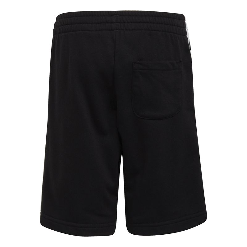 Pantaloneta-adidas-para-niño-Lk-3S-Short-para-moda-color-negro.-Reverso-Sin-Modelo