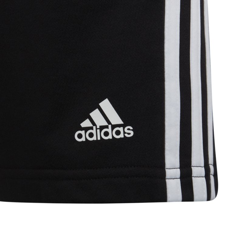 Pantaloneta-adidas-para-niño-Lk-3S-Short-para-moda-color-negro.-Detalle-2