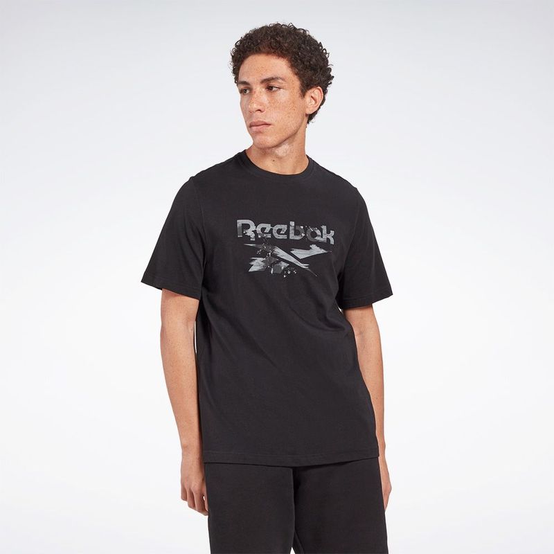 Camisetas reebok store hombre negro