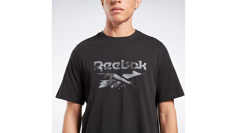 Camiseta Reebok Indentity Modern Camo Negro Hombre