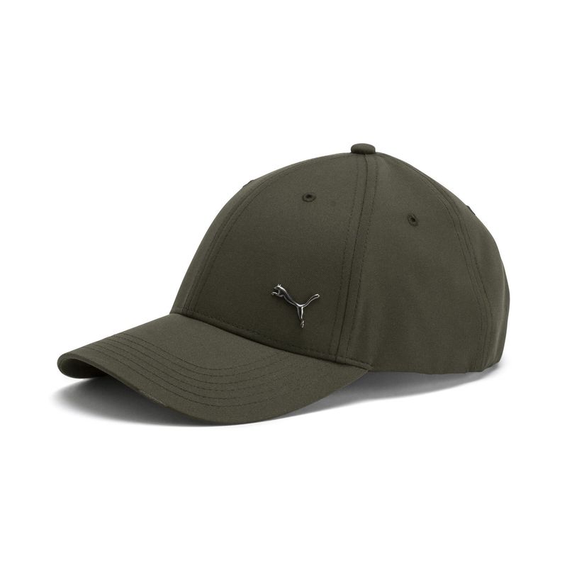 Gorra-puma-para-hombre-Puma-Metal-Cat-Cap-para-moda-color-verde.-Frente-Sin-Modelo