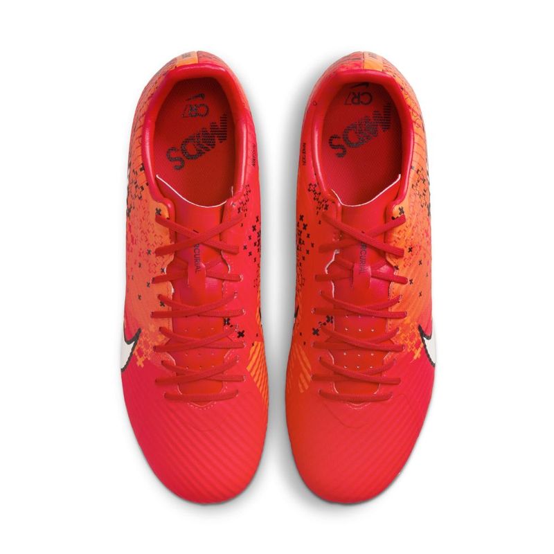 Guayos-nike-para-hombre-Zoom-Vapor-15-Acad-Mds-Fg-Mg-para-futbol-color-rojo.-Capellada