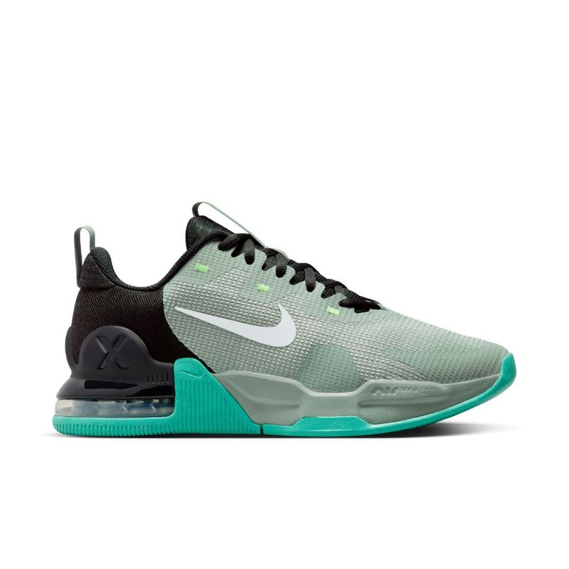 Tenis nike 2025 gris con verde