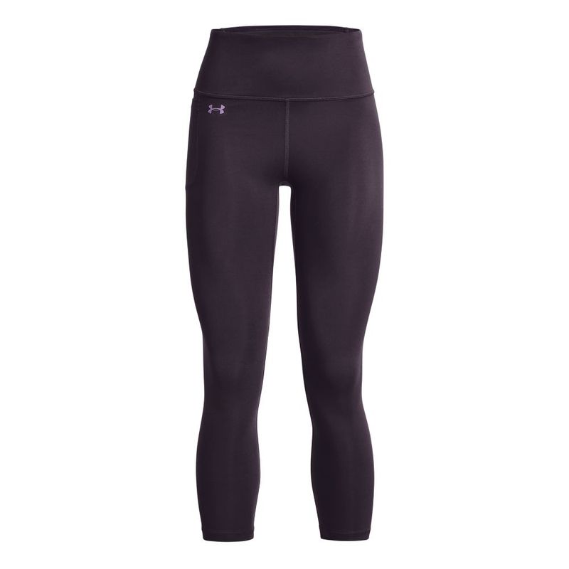 Licra-under-armour-para-mujer-Motion-Ankle-Leg-para-entrenamiento-color-morado.-Frente-Sin-Modelo