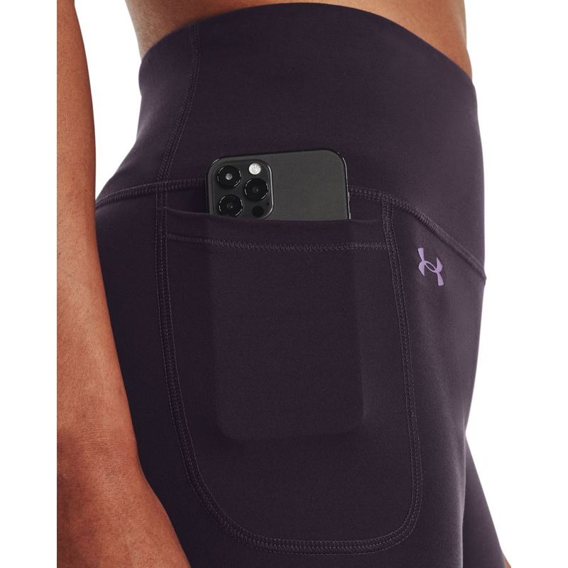 Licra-under-armour-para-mujer-Motion-Ankle-Leg-para-entrenamiento-color-morado.-Bolsillo