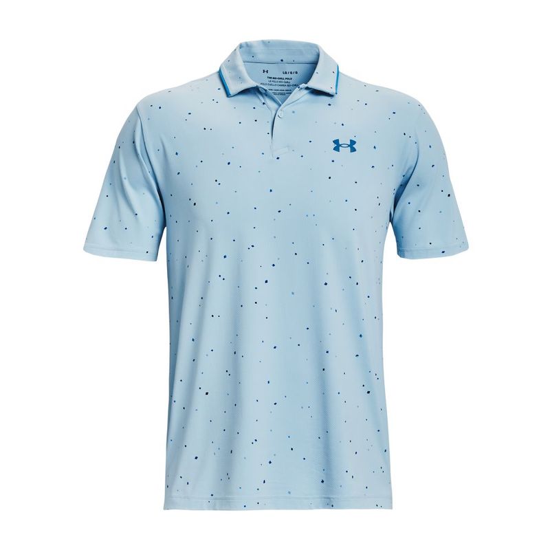 Camiseta-Manga-Corta-under-armour-para-hombre-Ua-Iso-Chill-Verge-Polo-para-golf-color-azul.-Frente-Sin-Modelo