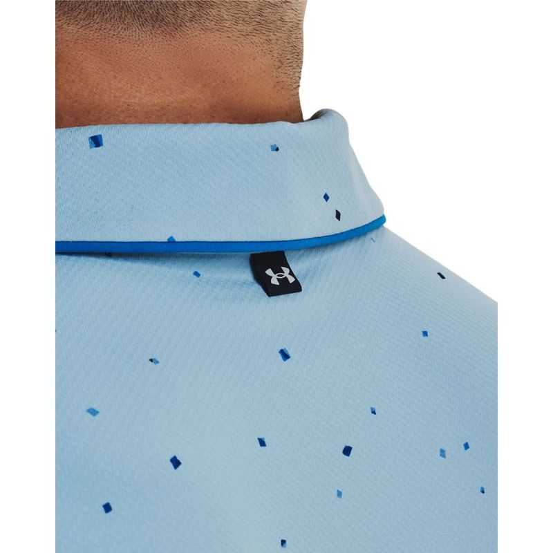 Camiseta-Manga-Corta-under-armour-para-hombre-Ua-Iso-Chill-Verge-Polo-para-golf-color-azul.-Detalle-2
