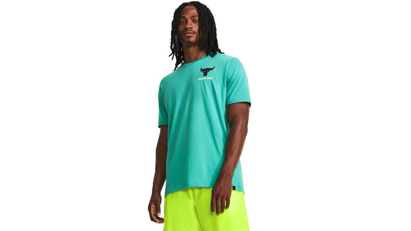 Camisetas Under Armour Project Rock LC Brahma Short-Sleeve T-Shirt Neptune/  Black